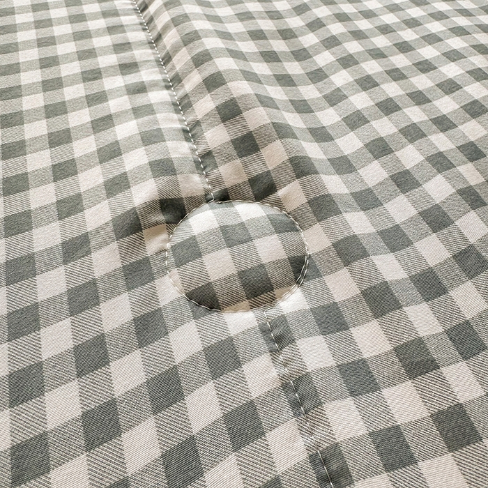 91家纺网 家纺一手货源 找家纺 优尚家纺 2025新款水洗棉棉花夏被 无印风系列-蓝小格