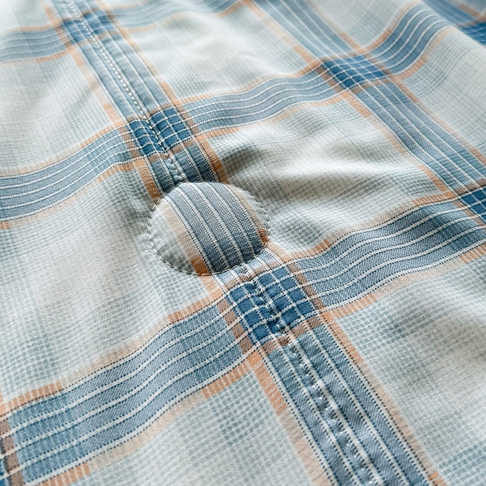 91家纺网 家纺一手货源 找家纺 优尚家纺 2025新款水洗棉棉花夏被 无印风系列-蓝韵格