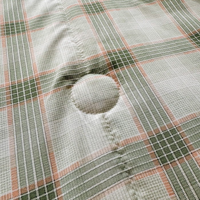 91家纺网 家纺一手货源 找家纺 优尚家纺 2025新款水洗棉棉花夏被 无印风系列-绿韵格