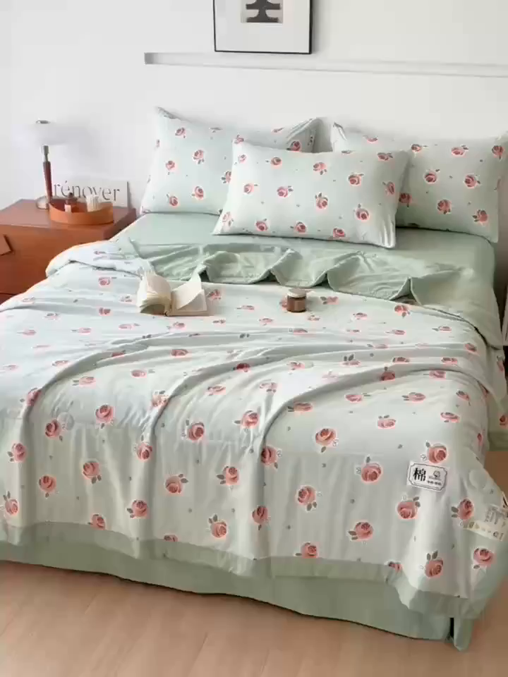 91家纺网 家纺一手货源 找家纺 （总）优尚家纺 2026新款水洗棉棉花夏被