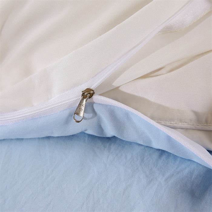 91家纺网 家纺一手货源 找家纺 优米家纺 2025新款A类水洗棉毛巾绣四件套-奶酪小熊 奶酪小熊-月光白