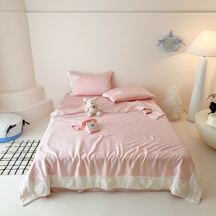 91家纺网 家纺一手货源 找家纺 星野 2025新款60s进口奥地利兰精天丝蚕丝夏被夏凉被空调被兰精天丝夏被系列 温心