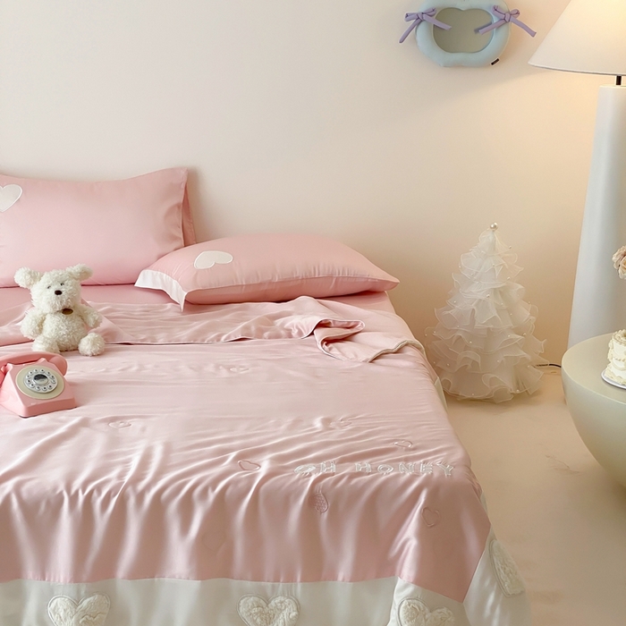 91家纺网 家纺一手货源 找家纺 星野 2025新款60s进口奥地利兰精天丝蚕丝夏被夏凉被空调被兰精天丝夏被系列 温心