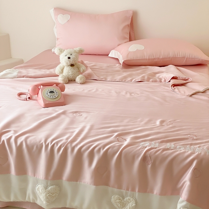 91家纺网 家纺一手货源 找家纺 星野 2025新款60s进口奥地利兰精天丝蚕丝夏被夏凉被空调被兰精天丝夏被系列 温心