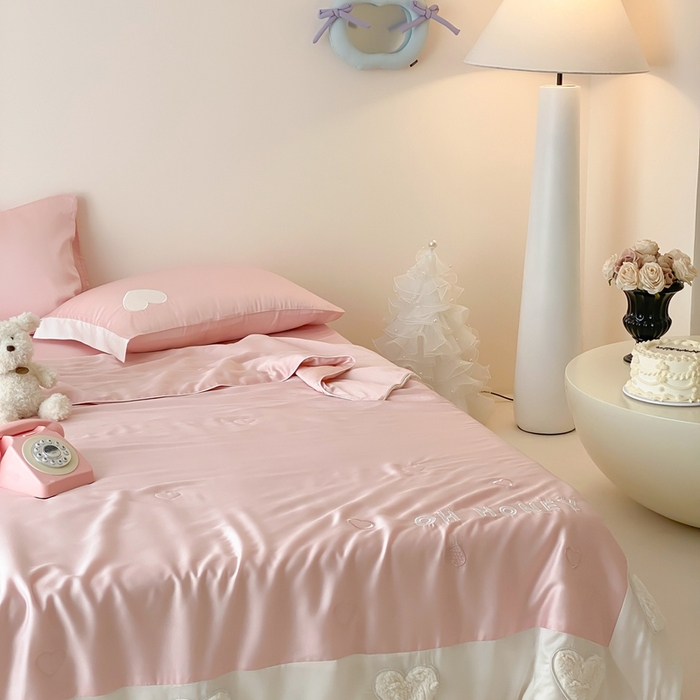 91家纺网 家纺一手货源 找家纺 星野 2025新款60s进口奥地利兰精天丝蚕丝夏被夏凉被空调被兰精天丝夏被系列 温心