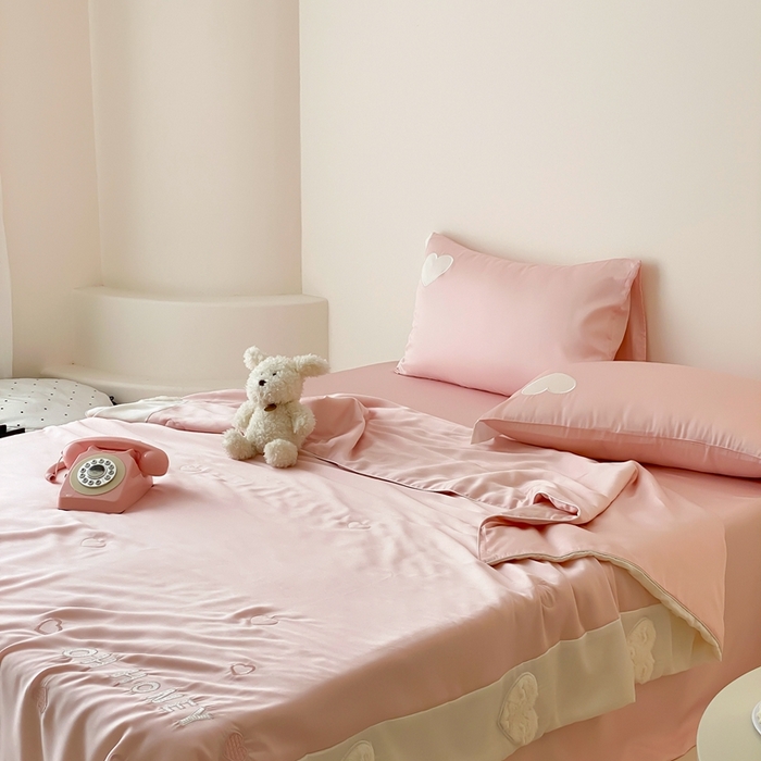 91家纺网 家纺一手货源 找家纺 星野 2025新款60s进口奥地利兰精天丝蚕丝夏被夏凉被空调被兰精天丝夏被系列 温心