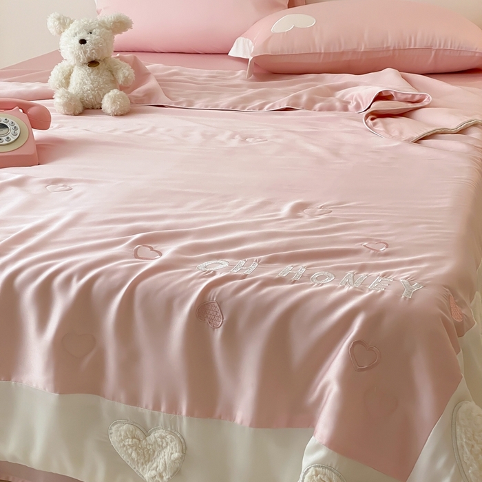 91家纺网 家纺一手货源 找家纺 星野 2025新款60s进口奥地利兰精天丝蚕丝夏被夏凉被空调被兰精天丝夏被系列 温心