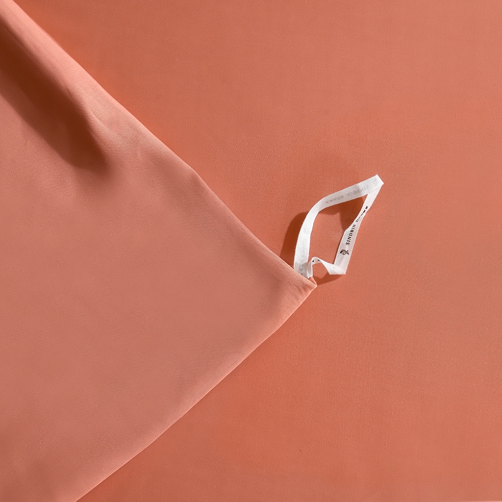 91家纺网 家纺一手货源 找家纺 简爱家纺 2025亲肤舒适60s兰精天丝四件套【可授权】 秋橘色