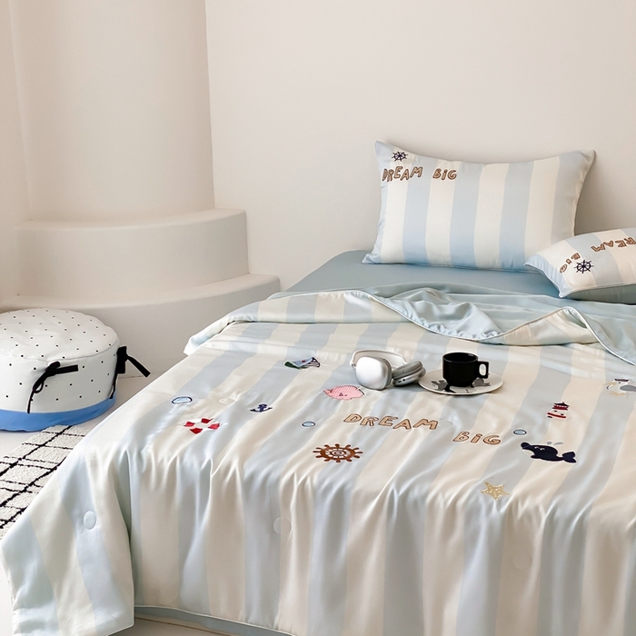 91家纺网 家纺一手货源 找家纺 星野 2025新款60s进口奥地利兰精天丝蚕丝夏被夏凉被空调被兰精天丝夏被系列 星辰大海