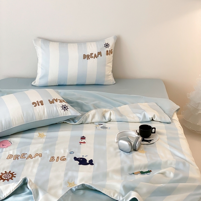 91家纺网 家纺一手货源 找家纺 星野 2025新款60s进口奥地利兰精天丝蚕丝夏被夏凉被空调被兰精天丝夏被系列 星辰大海