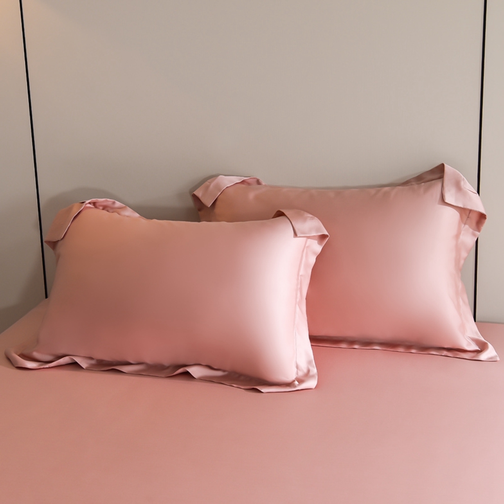 91家纺网 家纺一手货源 找家纺 简爱家纺 2025亲肤舒适60s兰精天丝四件套【可授权】 珊瑚粉