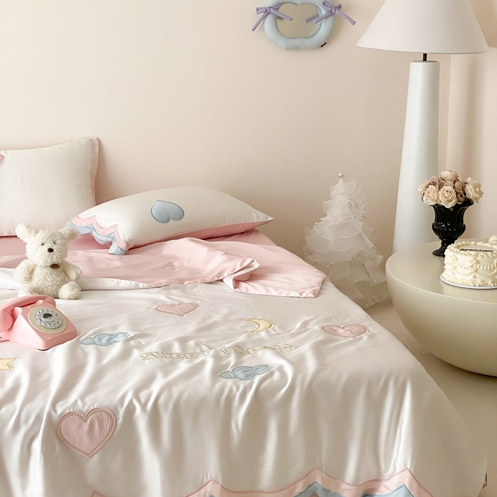 91家纺网 家纺一手货源 找家纺 星野 2025新款60s进口奥地利兰精天丝蚕丝夏被夏凉被空调被兰精天丝夏被系列 阳光彩虹