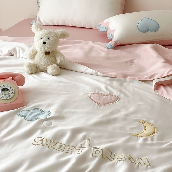 91家纺网 家纺一手货源 找家纺 星野 2025新款60s进口奥地利兰精天丝蚕丝夏被夏凉被空调被兰精天丝夏被系列 阳光彩虹