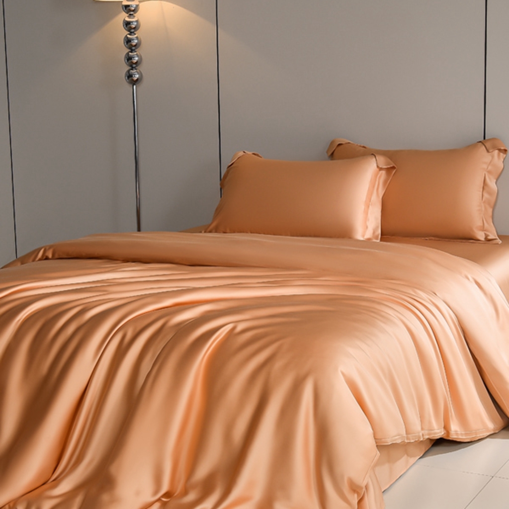 91家纺网 家纺一手货源 找家纺 简爱家纺 2026亲肤舒适60s兰精天丝四件套【可授权】 西柚色