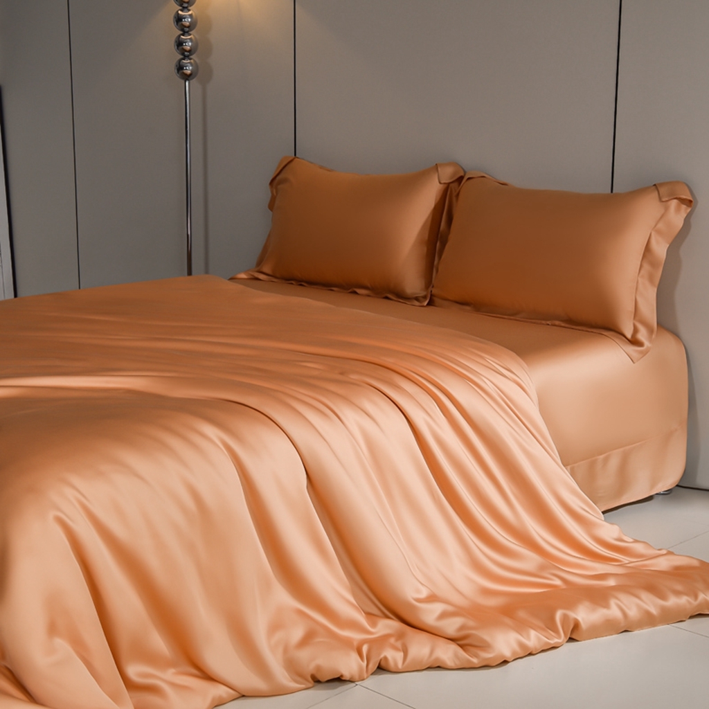 91家纺网 家纺一手货源 找家纺 简爱家纺 2026亲肤舒适60s兰精天丝四件套【可授权】 西柚色