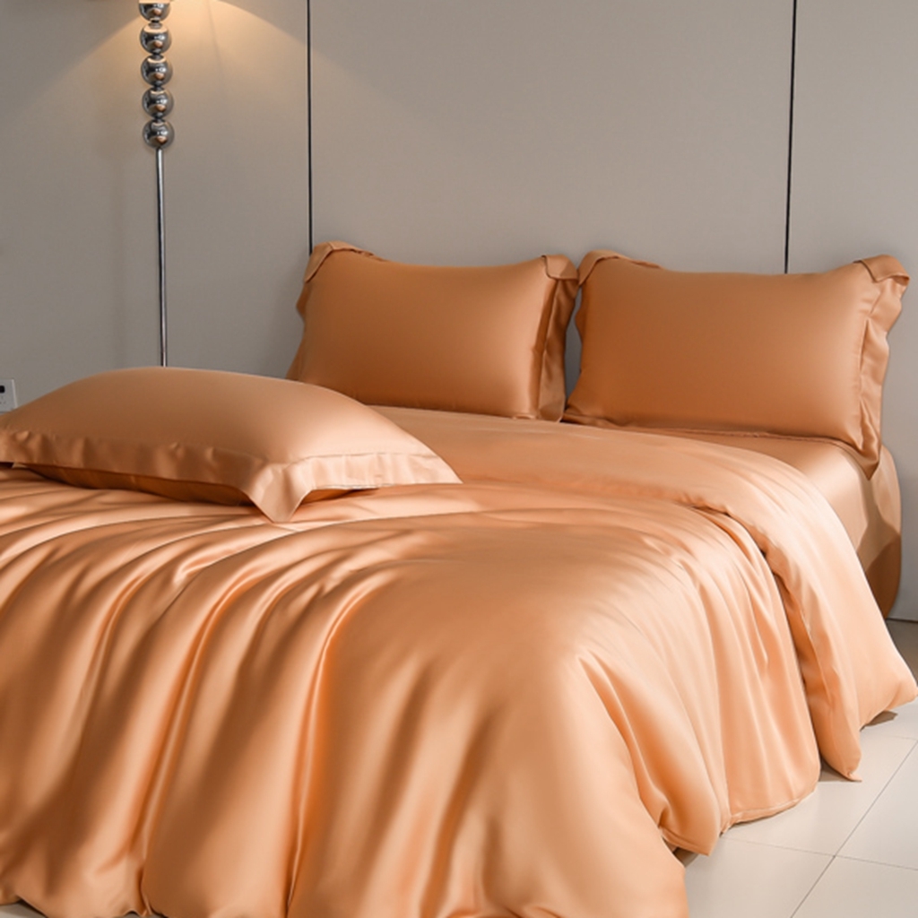 91家纺网 家纺一手货源 找家纺 简爱家纺 2026亲肤舒适60s兰精天丝四件套【可授权】 西柚色