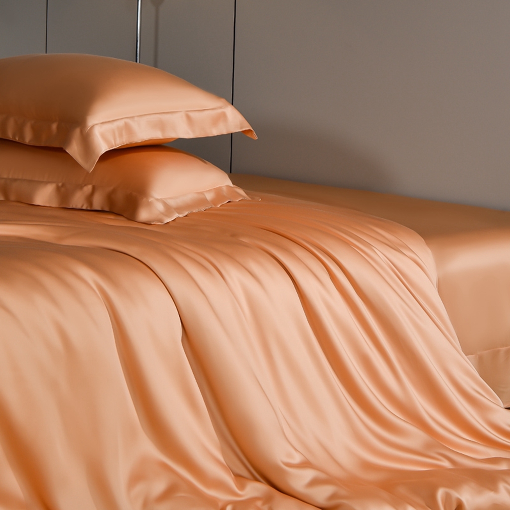 91家纺网 家纺一手货源 找家纺 简爱家纺 2026亲肤舒适60s兰精天丝四件套【可授权】 西柚色