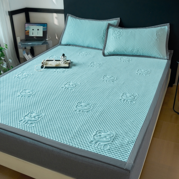 91家纺网 家纺一手货源 找家纺 （总）金盛皇朝家纺 2025新款冰丝凉感凉豆豆凉席席子凉席-床席款