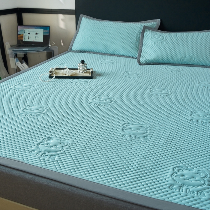 91家纺网 家纺一手货源 找家纺 （总）金盛皇朝家纺 2025新款冰丝凉感凉豆豆凉席席子凉席-床席款