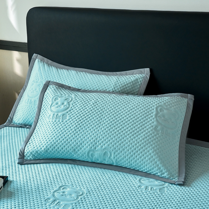 91家纺网 家纺一手货源 找家纺 （总）金盛皇朝家纺 2025新款冰丝凉感凉豆豆凉席席子凉席-床席款