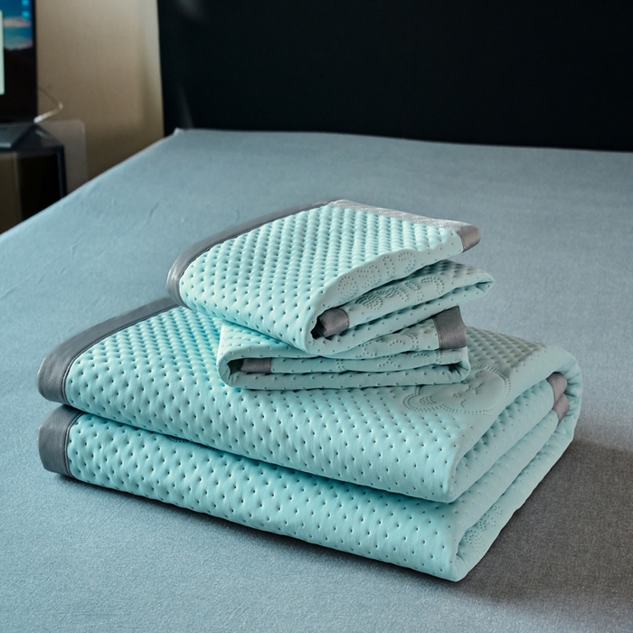 91家纺网 家纺一手货源 找家纺 （总）金盛皇朝家纺 2025新款冰丝凉感凉豆豆凉席席子凉席-床席款