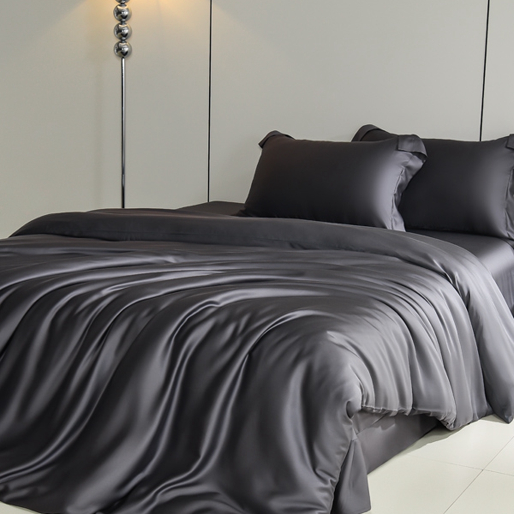 91家纺网 家纺一手货源 找家纺 简爱家纺 2026亲肤舒适60s兰精天丝四件套【可授权】 星空灰