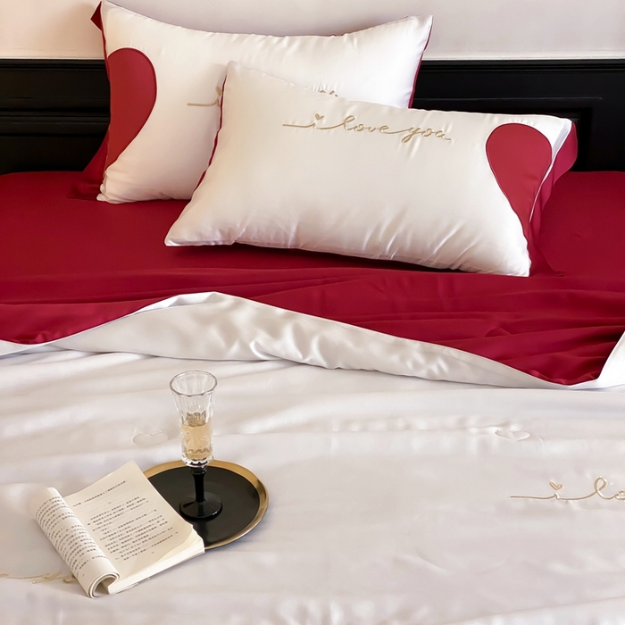 91家纺网 家纺一手货源 找家纺 星野 2025新款60s进口奥地利兰精天丝蚕丝夏被夏凉被空调被兰精天丝夏被系列 因为爱情