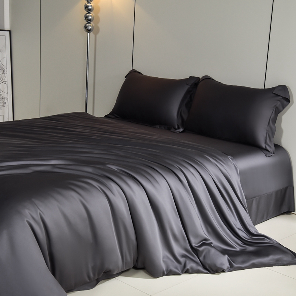 91家纺网 家纺一手货源 找家纺 简爱家纺 2026亲肤舒适60s兰精天丝四件套【可授权】 星空灰