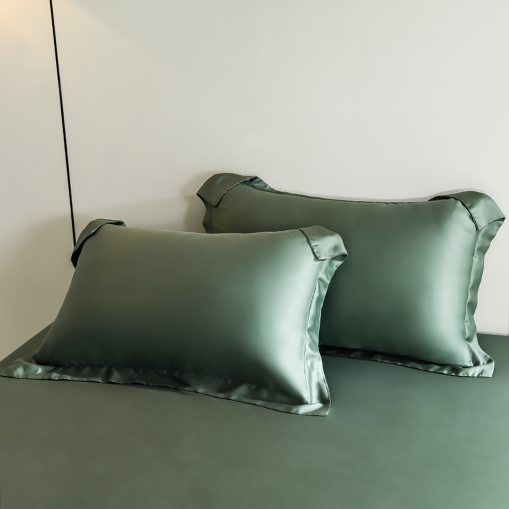 91家纺网 家纺一手货源 找家纺 简爱家纺 2025亲肤舒适60s兰精天丝四件套【可授权】 油绿