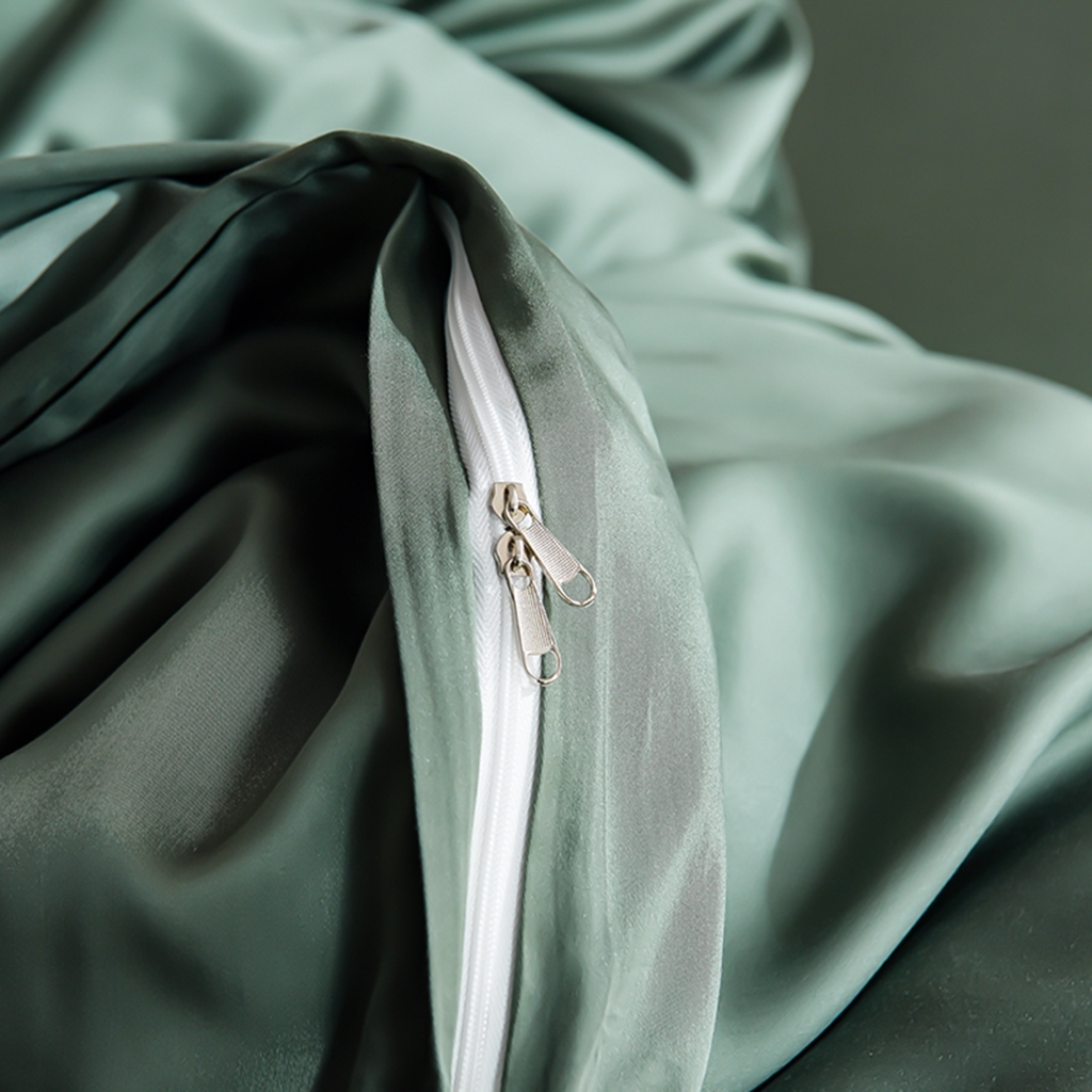 91家纺网 家纺一手货源 找家纺 简爱家纺 2025亲肤舒适60s兰精天丝四件套【可授权】 油绿