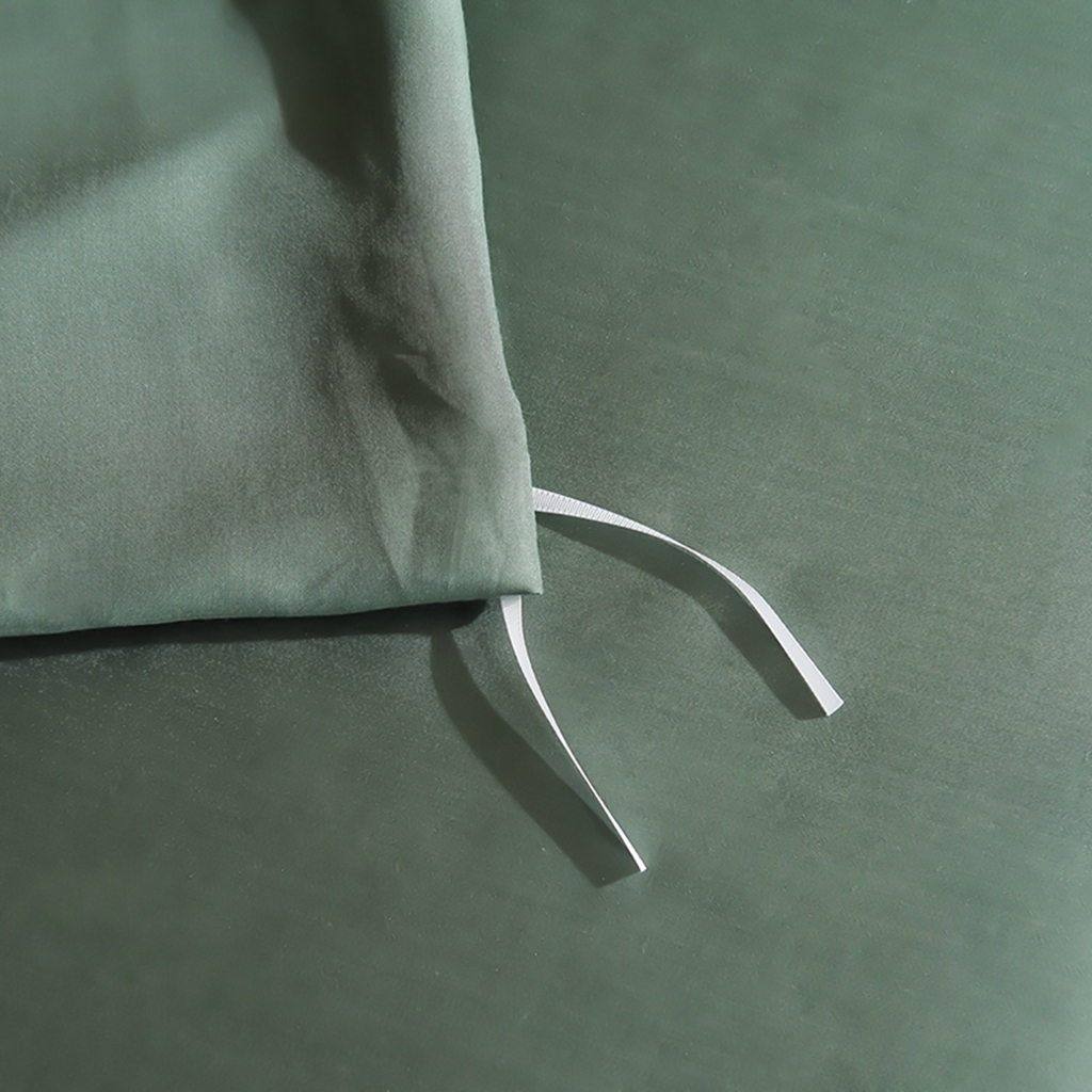 91家纺网 家纺一手货源 找家纺 简爱家纺 2025亲肤舒适60s兰精天丝四件套【可授权】 油绿