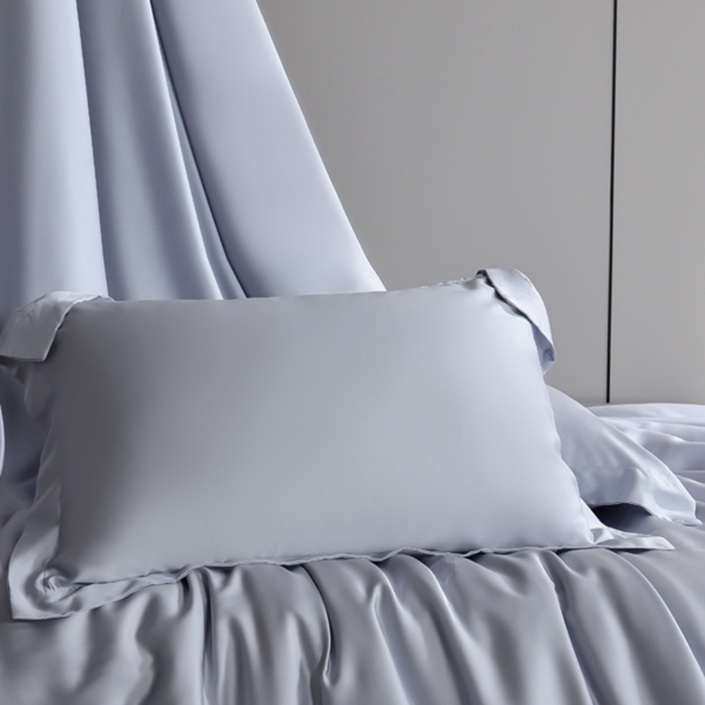 91家纺网 家纺一手货源 找家纺 简爱家纺 2025亲肤舒适60s兰精天丝四件套【可授权】 月光灰