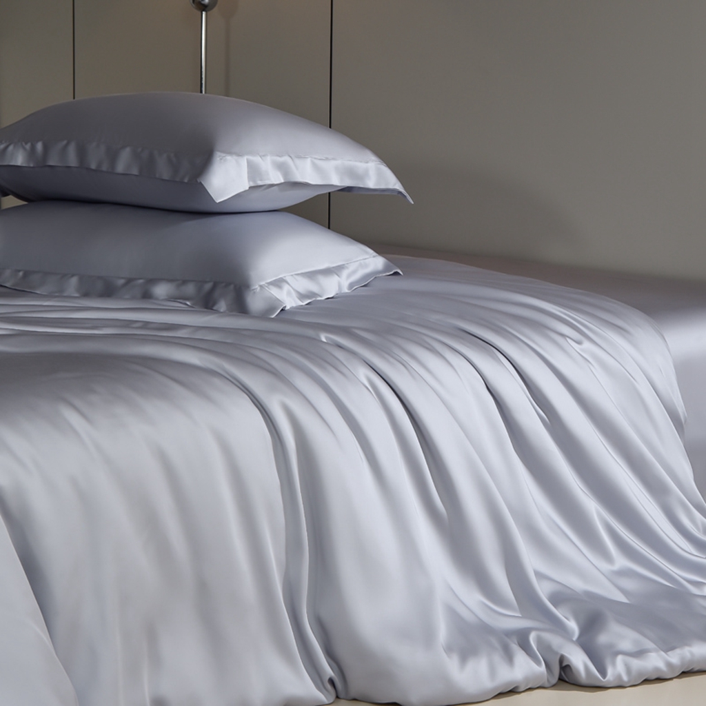 91家纺网 家纺一手货源 找家纺 简爱家纺 2025亲肤舒适60s兰精天丝四件套【可授权】 月光灰