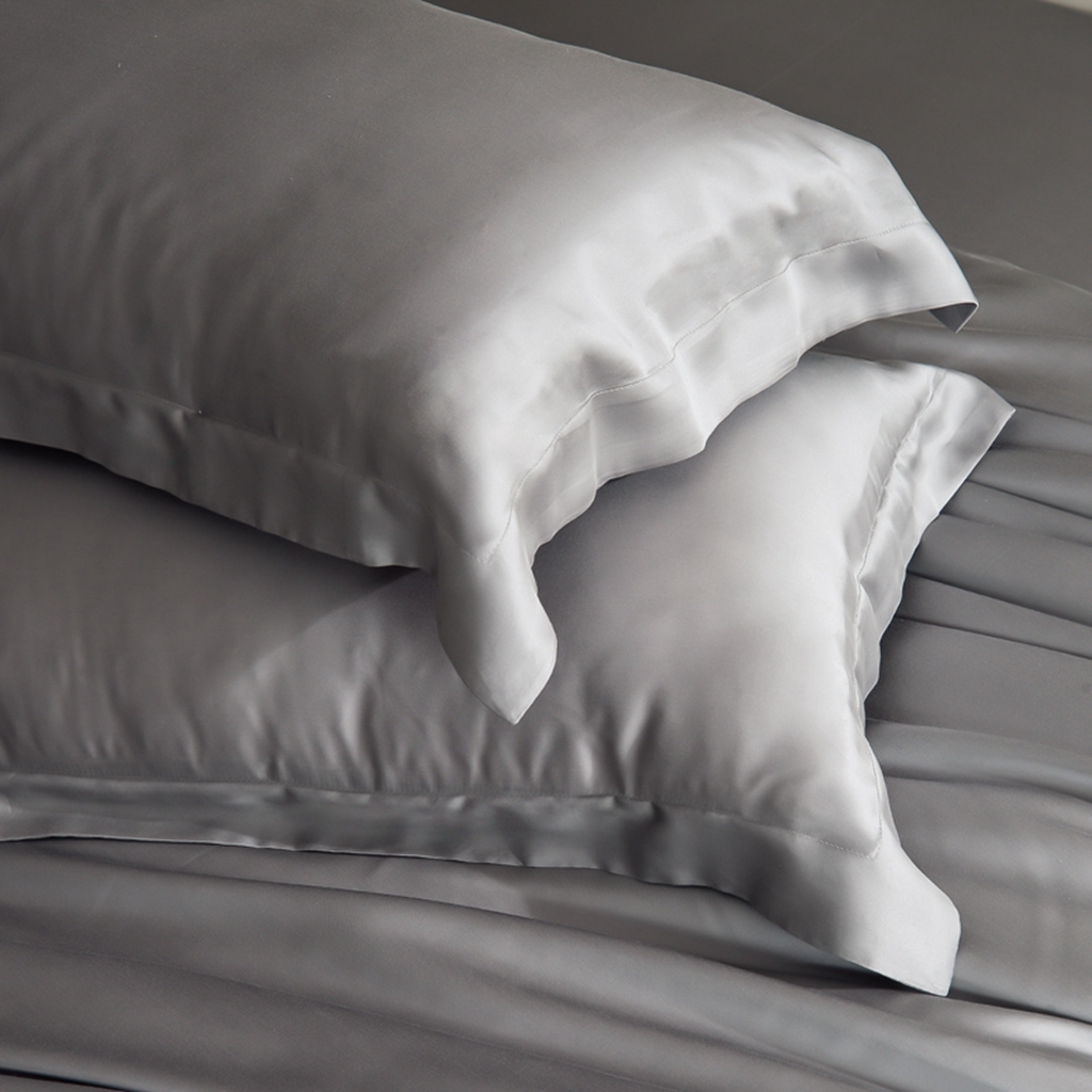 91家纺网 家纺一手货源 找家纺 简爱家纺 2025亲肤舒适60s兰精天丝四件套【可授权】 中灰色