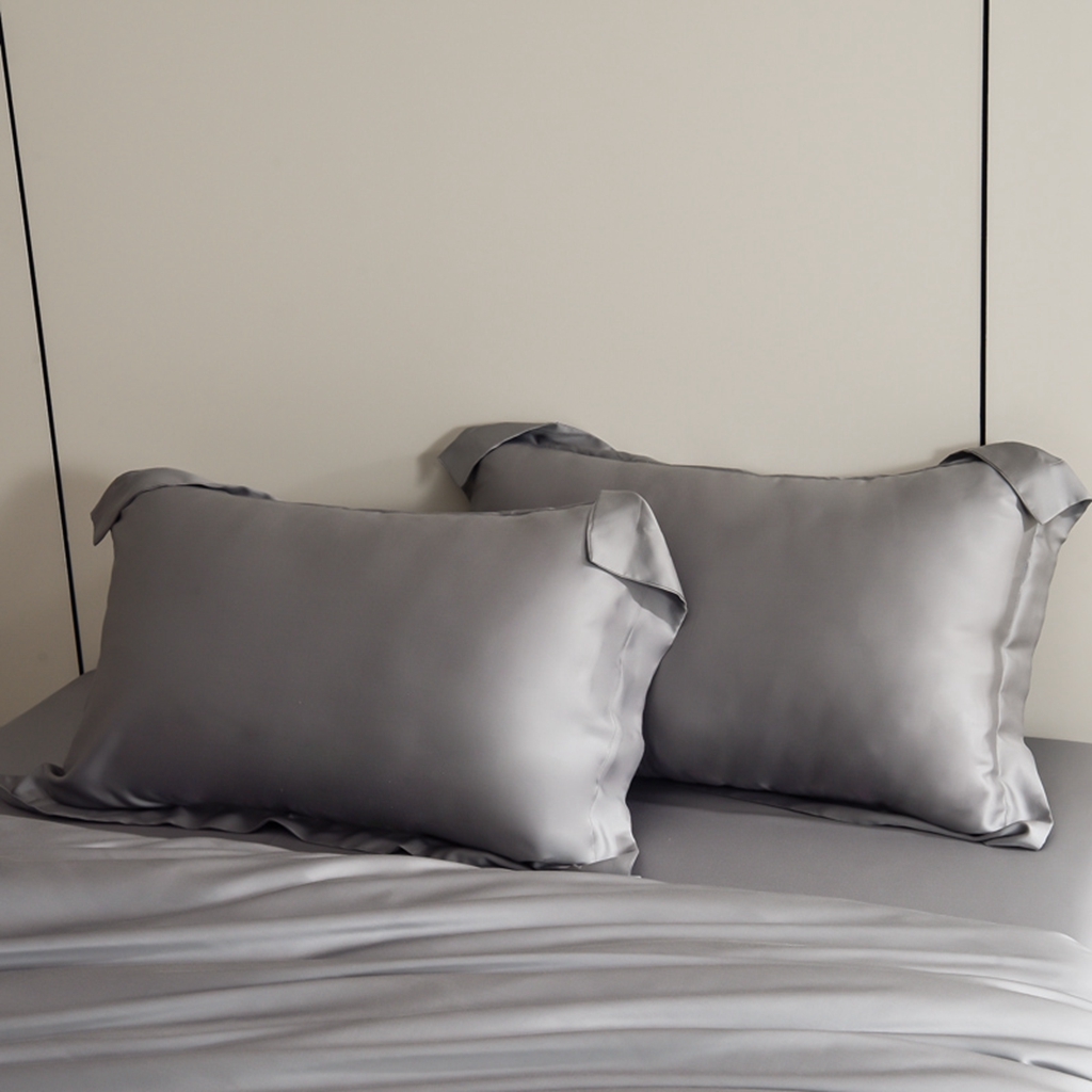 91家纺网 家纺一手货源 找家纺 简爱家纺 2025亲肤舒适60s兰精天丝四件套【可授权】 中灰色