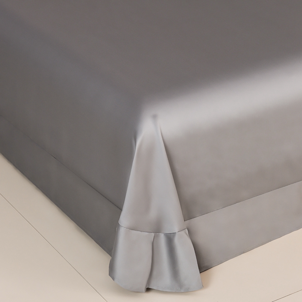 91家纺网 家纺一手货源 找家纺 简爱家纺 2025亲肤舒适60s兰精天丝四件套【可授权】 中灰色