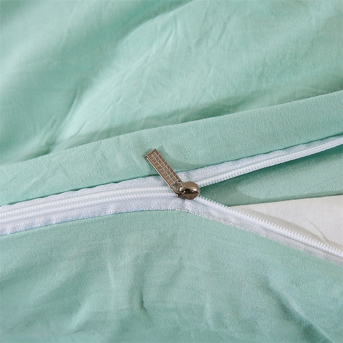 91家纺网 家纺一手货源 找家纺 优米家纺 2025新款A类水洗棉毛巾绣四件套-熊猫 熊猫-青草绿