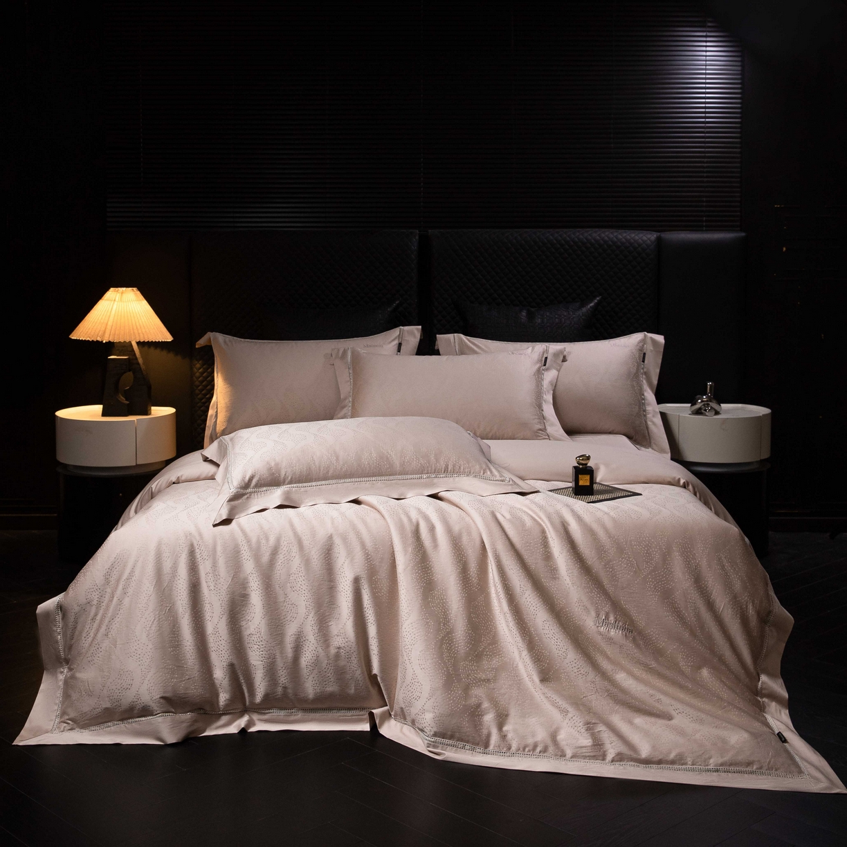 安莱生活 2025年新品50支全棉纯棉提花系列四件套 星芒