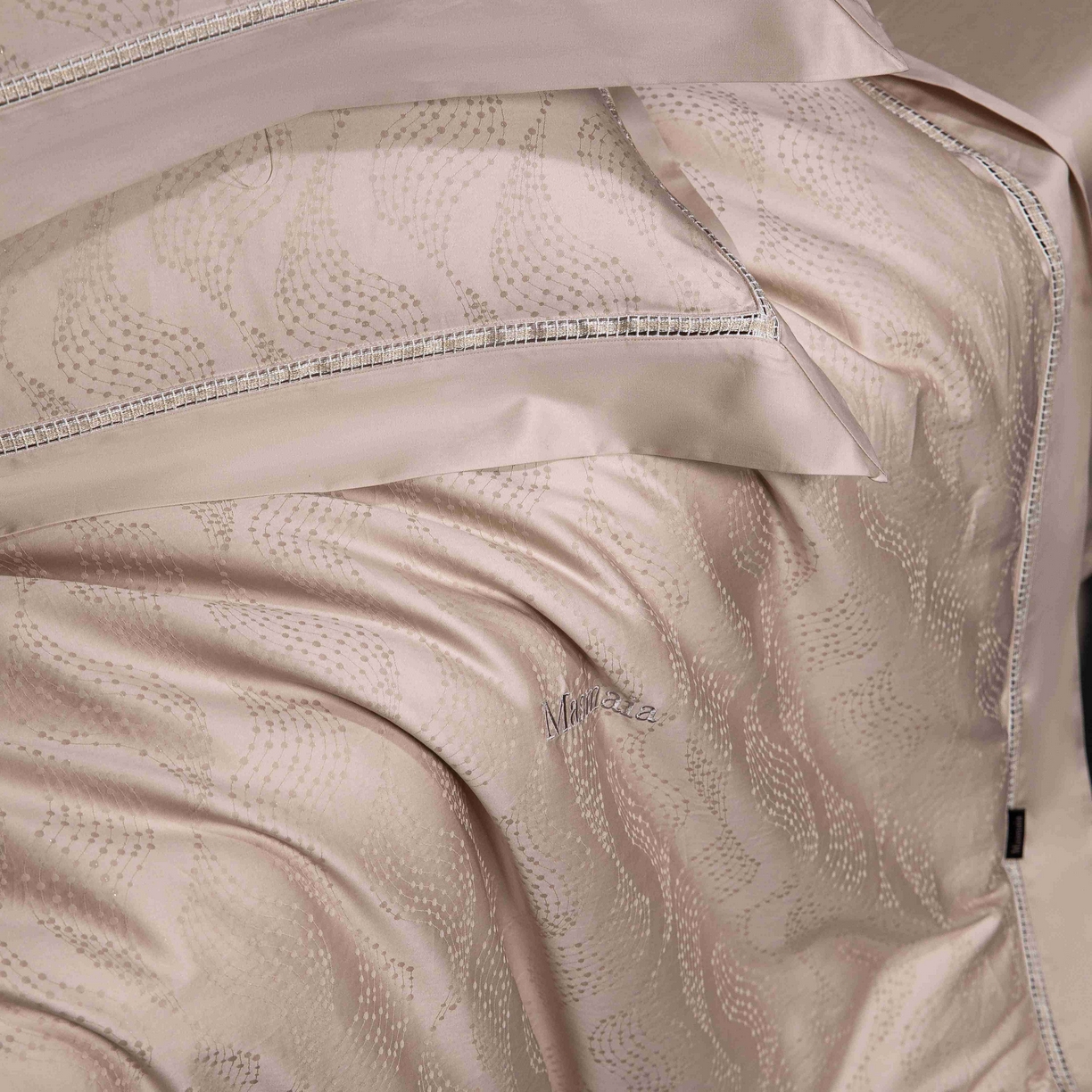 91家纺网 家纺一手货源 找家纺 安莱生活 2025年新品50支全棉纯棉提花系列四件套 星芒