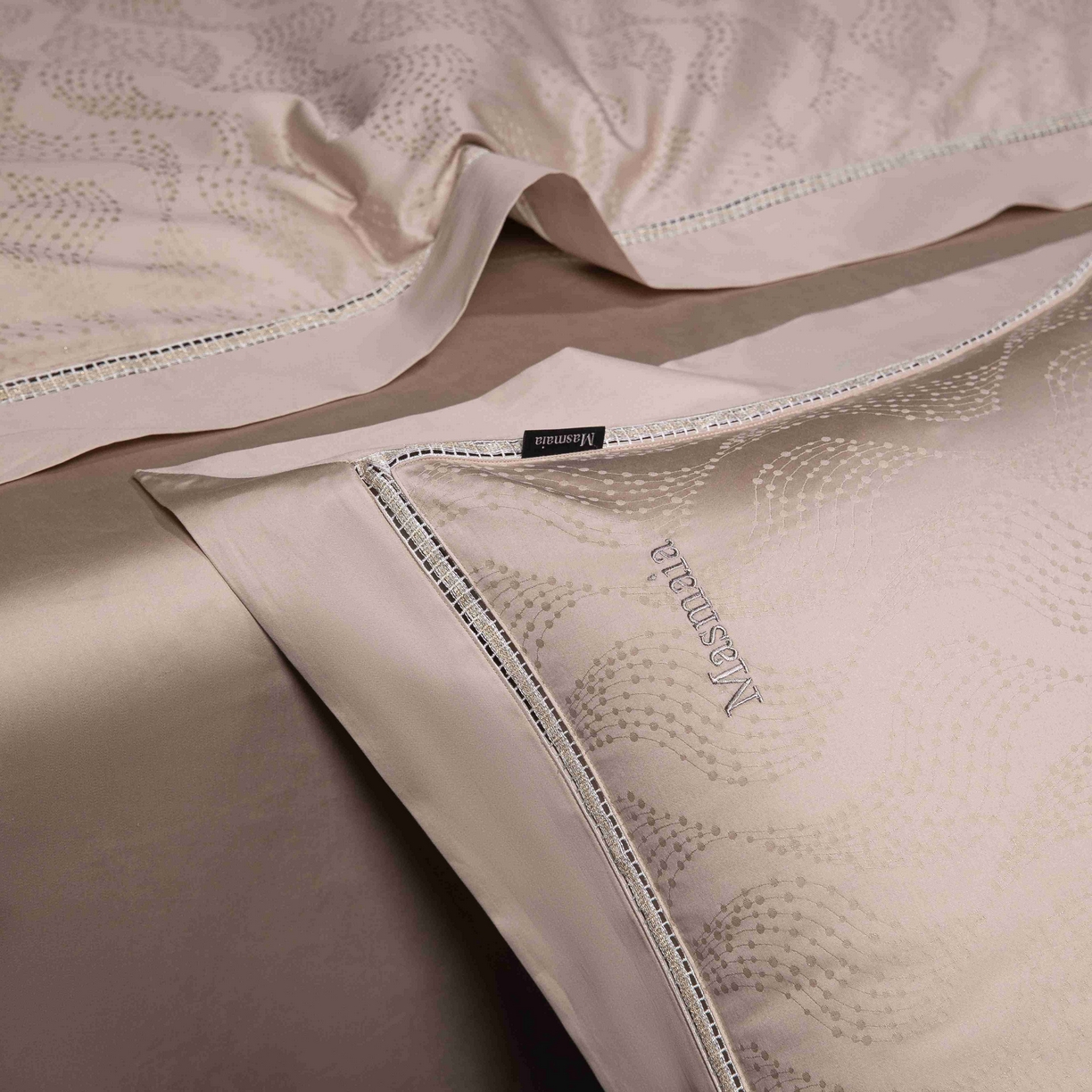 91家纺网 家纺一手货源 找家纺 安莱生活 2025年新品50支全棉纯棉提花系列四件套 星芒