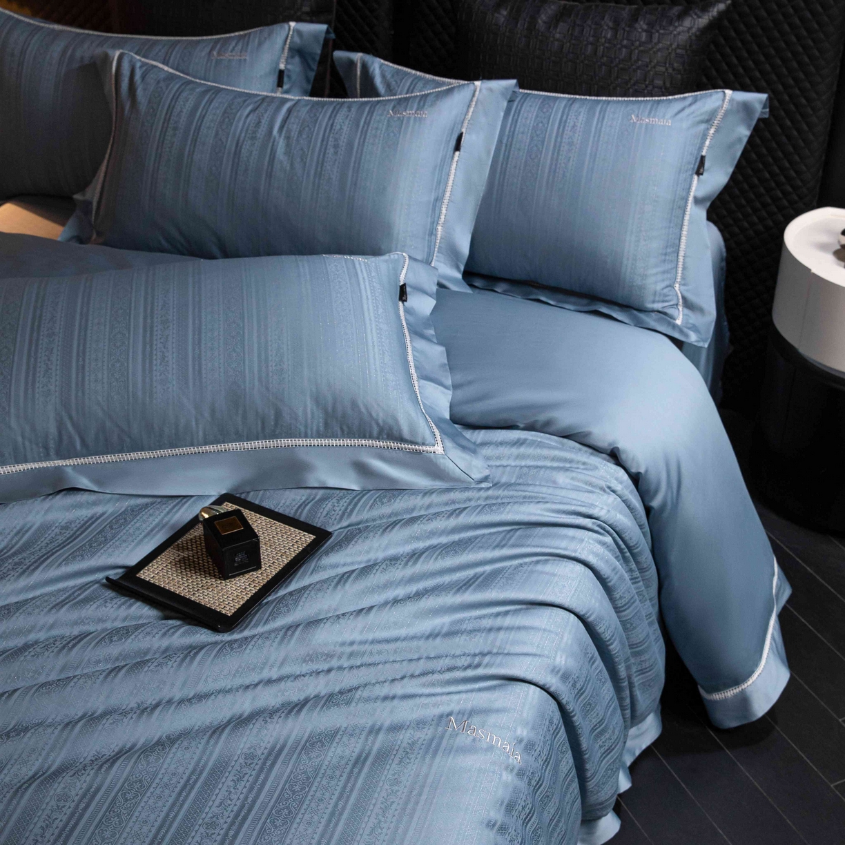 91家纺网 家纺一手货源 找家纺 安莱生活 2025年新品50支全棉纯棉提花系列四件套 非凡