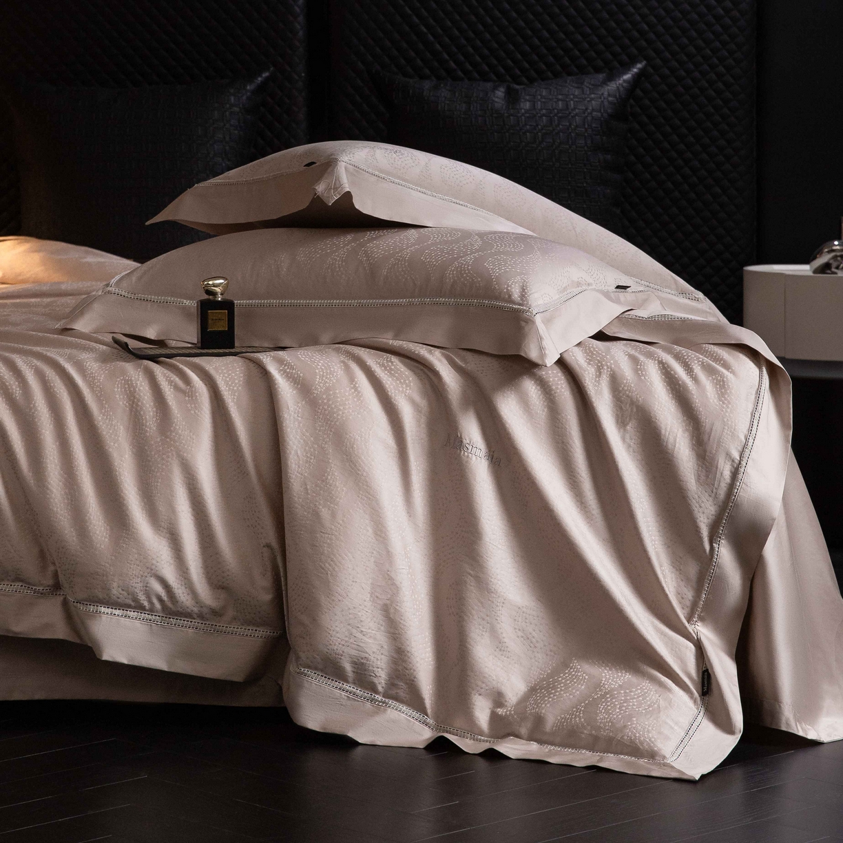 91家纺网 家纺一手货源 找家纺 安莱生活 2025年新品50支全棉纯棉提花系列四件套 星芒