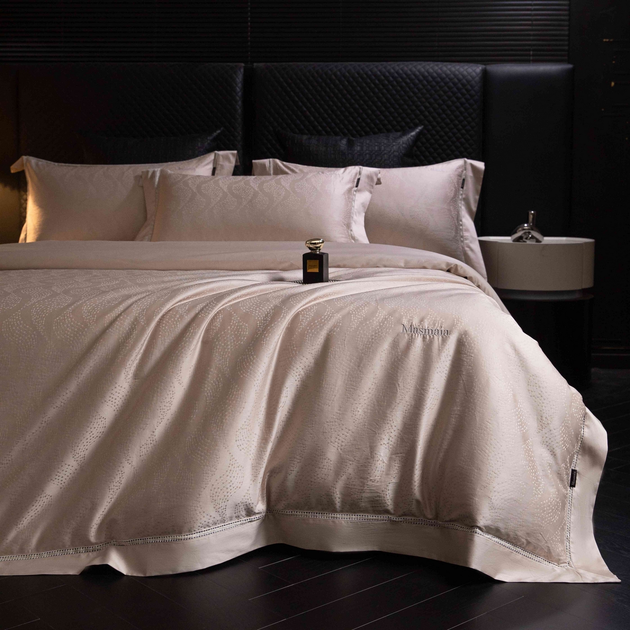 91家纺网 家纺一手货源 找家纺 安莱生活 2025年新品50支全棉纯棉提花系列四件套 星芒