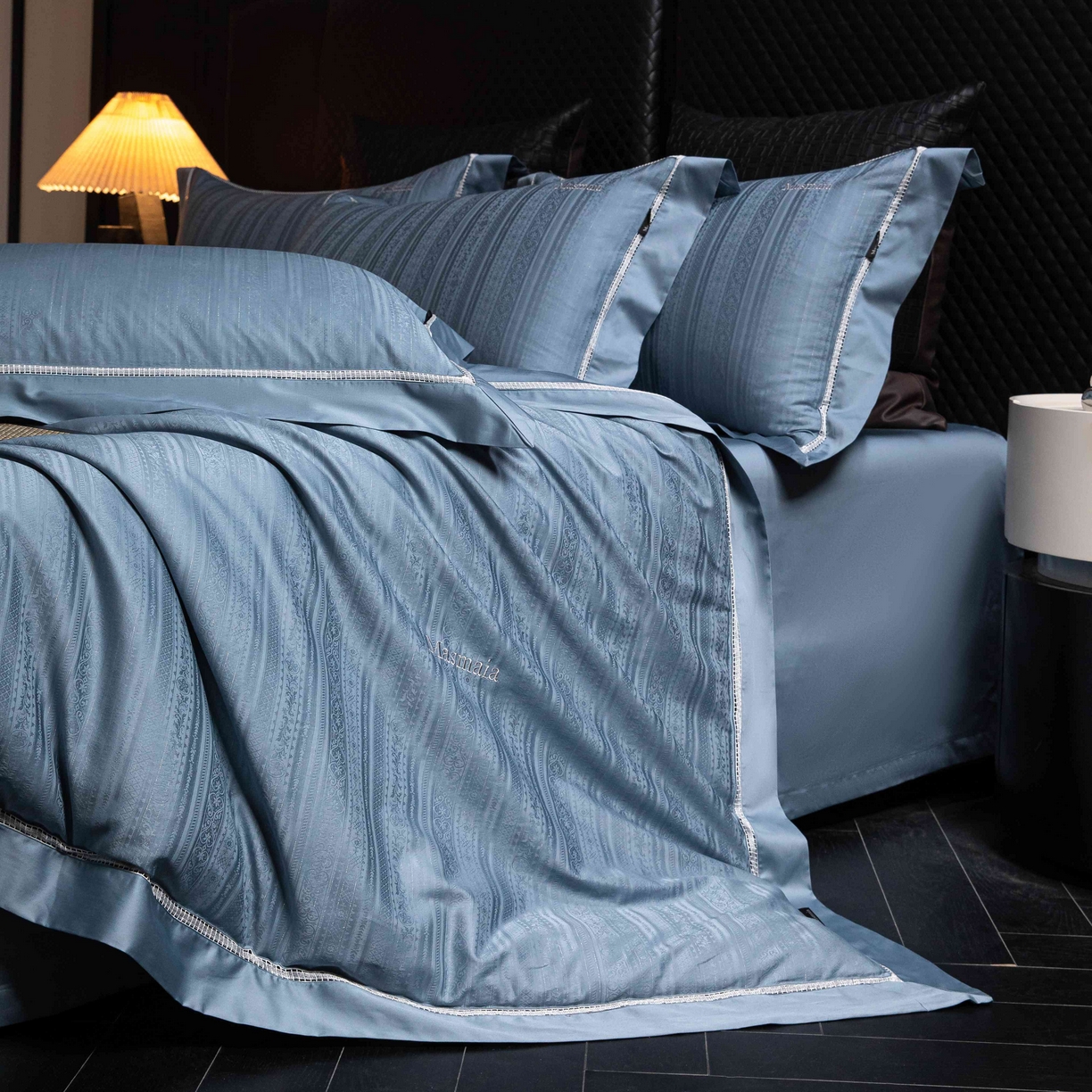 91家纺网 家纺一手货源 找家纺 安莱生活 2025年新品50支全棉纯棉提花系列四件套 非凡