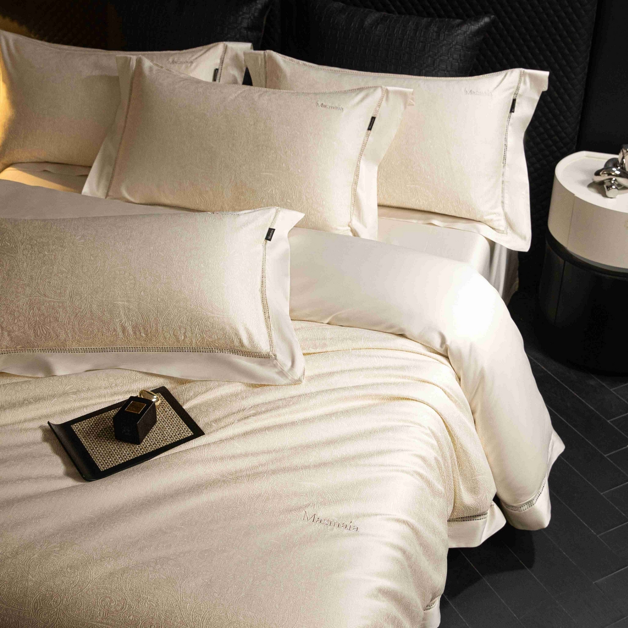 91家纺网 家纺一手货源 找家纺 安莱生活 2025年新品50支全棉纯棉提花系列四件套 艺术之韵-改