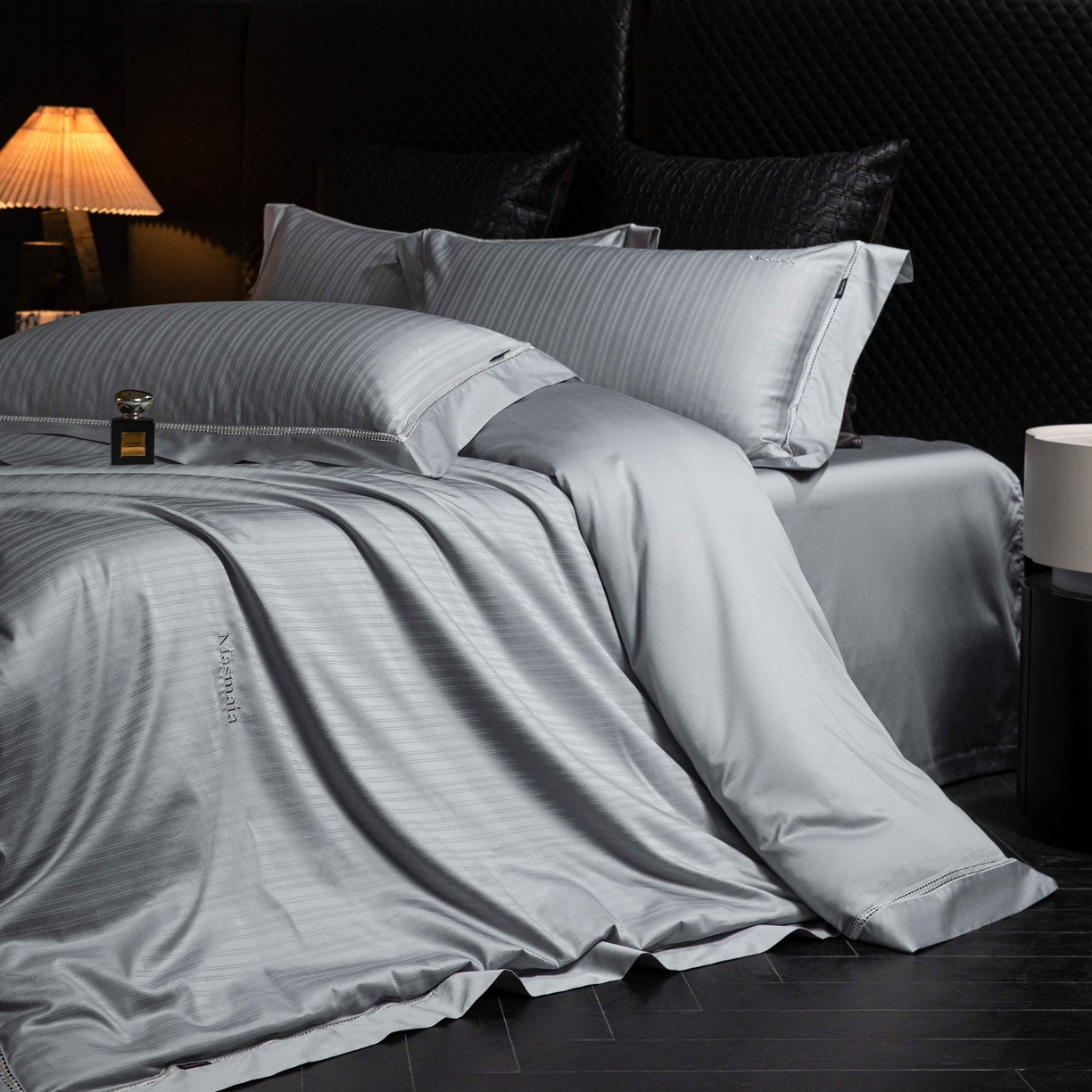 91家纺网 家纺一手货源 找家纺 安莱生活 2025年新品50支全棉纯棉提花系列四件套 韵律