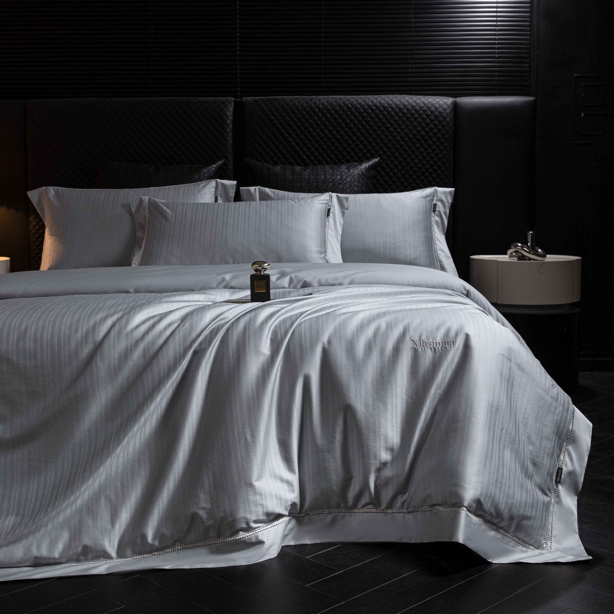 91家纺网 家纺一手货源 找家纺 安莱生活 2025年新品50支全棉纯棉提花系列四件套 韵律