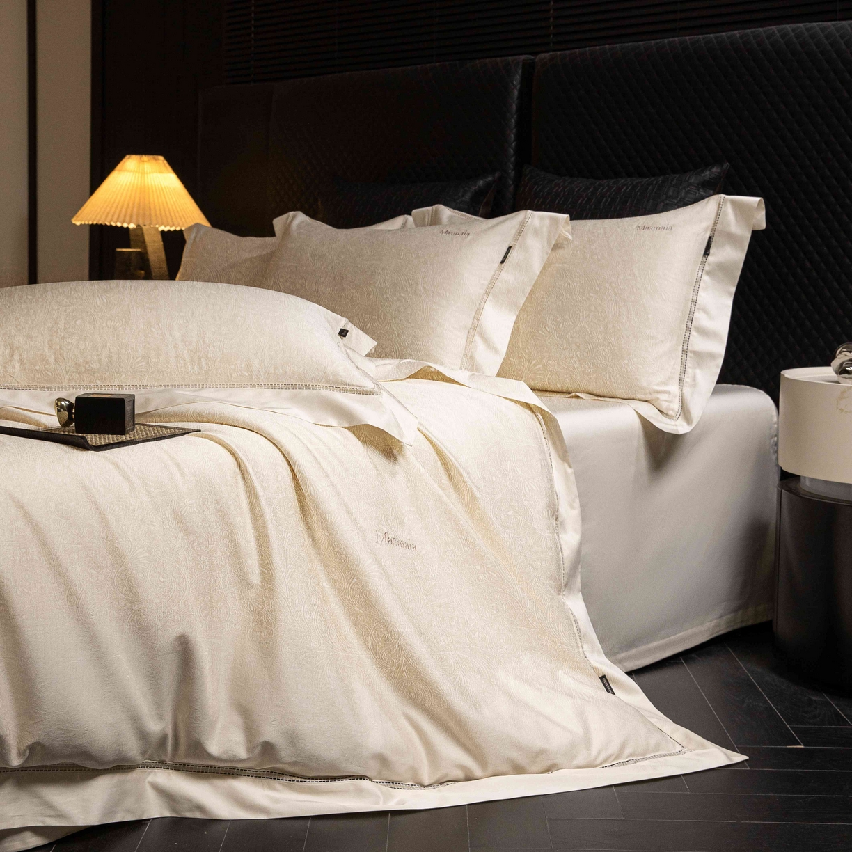 91家纺网 家纺一手货源 找家纺 安莱生活 2025年新品50支全棉纯棉提花系列四件套 艺术之韵-改