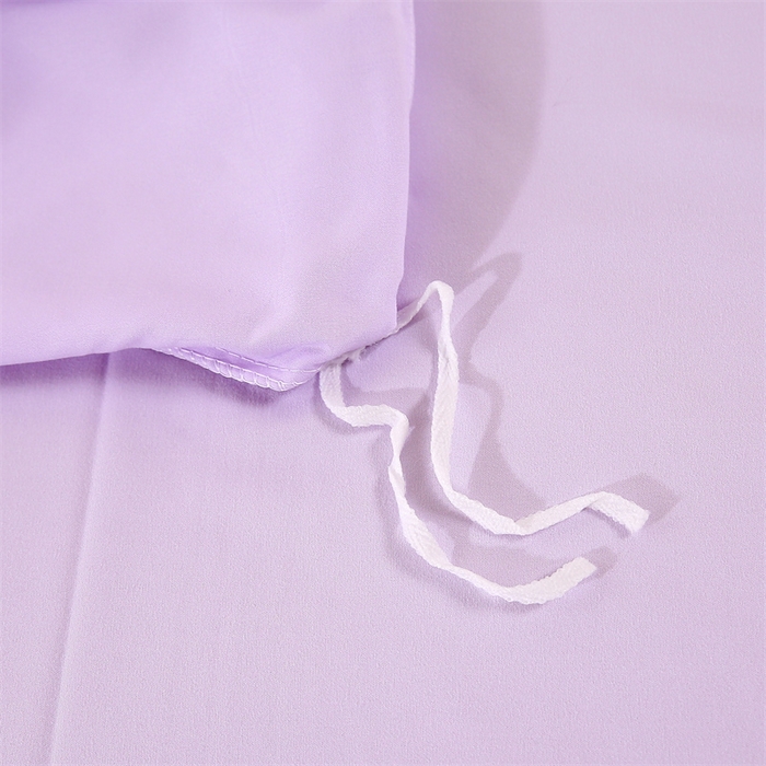 91家纺网 家纺一手货源 找家纺 优米家纺 2025新款A类水洗棉毛巾绣四件套-桃子兔 桃子兔-神秘紫