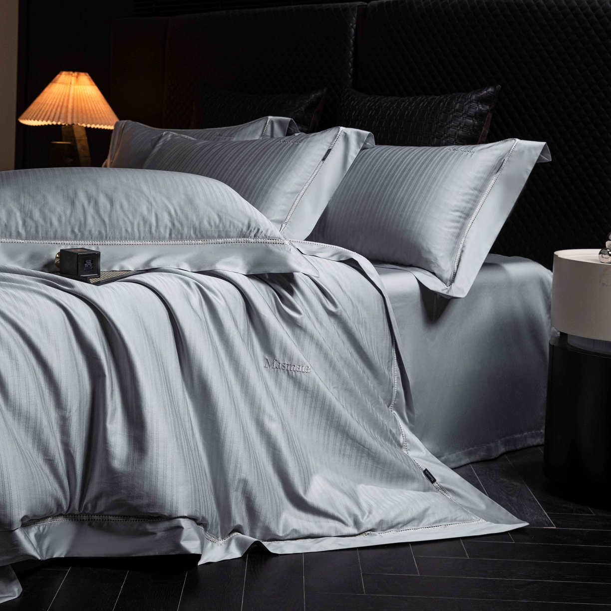 91家纺网 家纺一手货源 找家纺 安莱生活 2025年新品50支全棉纯棉提花系列四件套 韵律